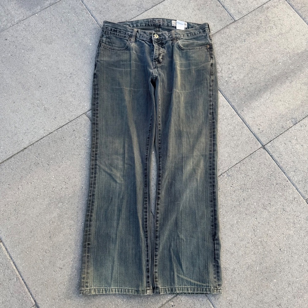 Gap 1969 Mens Extra Low Rise Boot Fit Jeans Faded Black 32x32 Fits 32x29